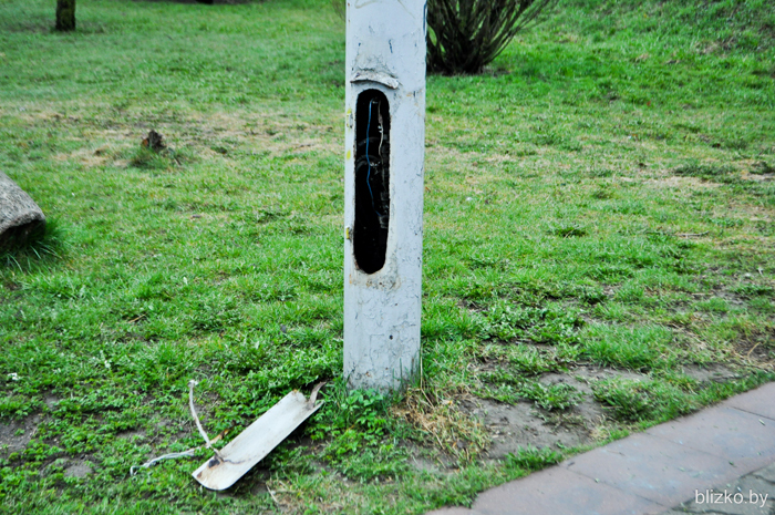 Фонарный столб в парке