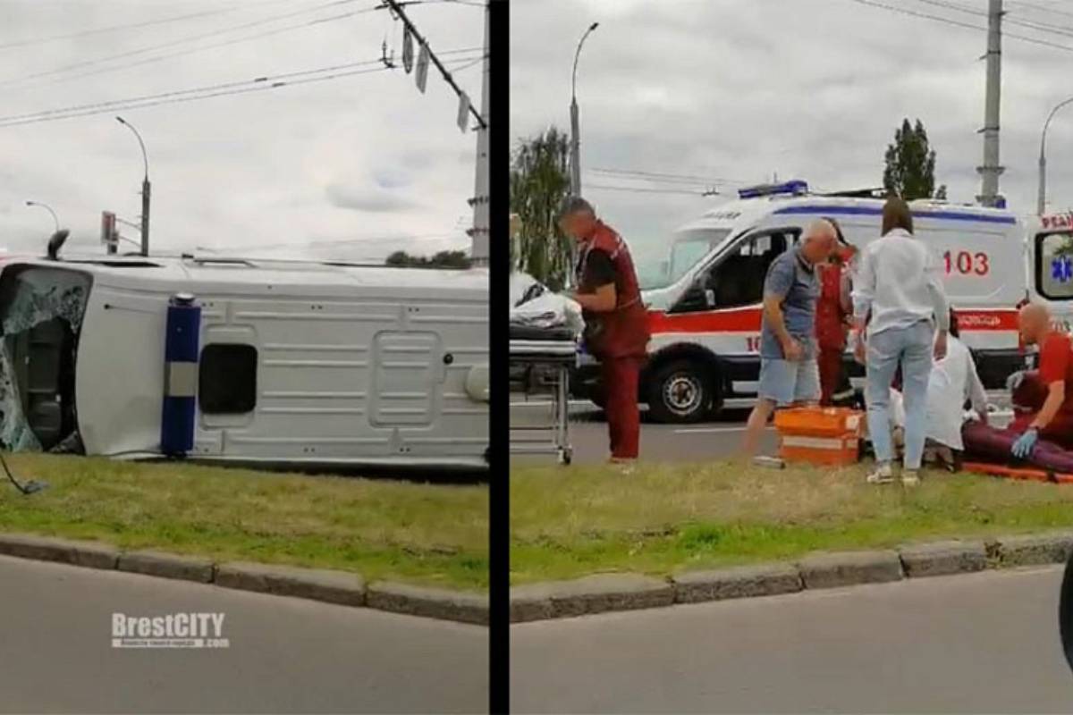 Суд вынес приговор водителю, который не уступил дорогу скорой в Бресте.  Пострадали маленькая пациентка и ее мать